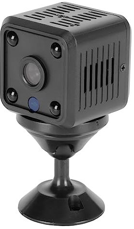 Mini Cámara IP, 1080P HD Cámara de Seguridad para Interiores y Exteriores WiFi Inalámbrica Mini Cámara IP con Visualización Nocturna Detección de Movimiento
