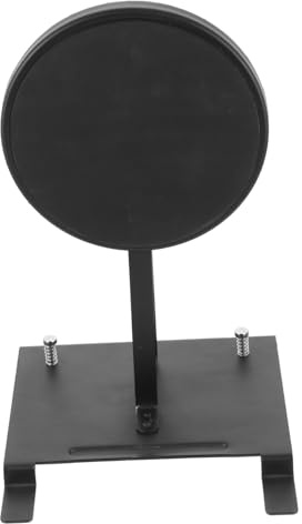 Einzel Bassdrum Pedal Übungsmatte mit Geräuschdämpfung Schwarz | Stahl Ausführung, für Bassdrum und Fell, für Anfänger, Kompakt als Drumtrainer