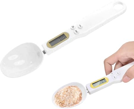 Qurygin Balance à cuillère numérique, Balance à cuillère,Cuillères à mesurer de Cuisine avec Affichage - Balance de Cuisson pour portionner Le Lait, Le thé, la Farine, Les épices, Les médicaments
