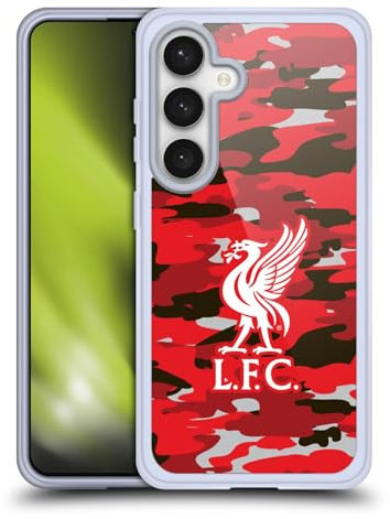 Head Case Designs Offizielle Liverpool Football Club Club Liver Bird Farben Camou Gelhülle [Militärischer Schutzgrad] Kompatibel Mit Samsung Galaxy S24 5G Und Kompatibel Mit MagSafe