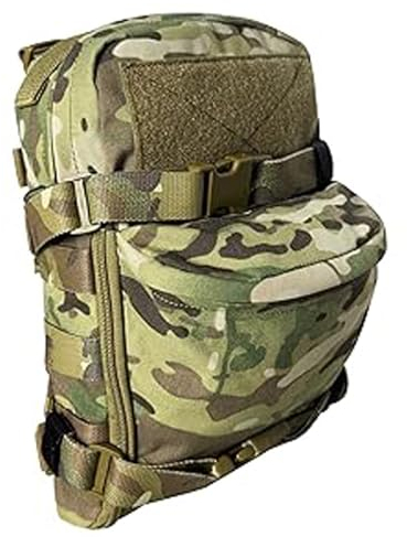 Taktischer MOLLE Trinkrucksack für 2L Trinkblase 500D Leichter Nylon Hydration Pack für Wandern Laufen Radfahren und Klettern