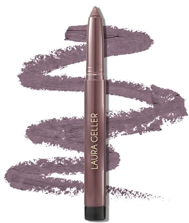 LAURA GELLER NEW YORK Kajal Longwear Kohl Eyeliner Pencil - Smoky Plum Kohl - Caffeine and Vitamin E - Smooth & Blendable Liner - Built-In Sharpener