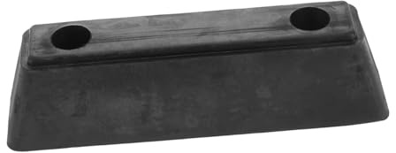 PAMINGONO Tope de Goma Negro para Camión Absorción de Impactos y Protección Trasera, Fácil Instalación para Vehículos Distancia entre Tornillos de 12.5cm