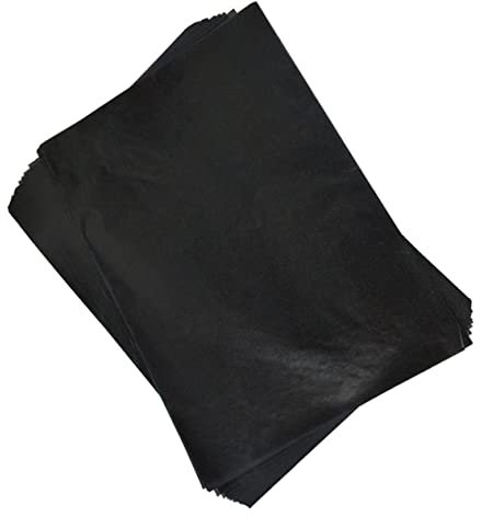 PHENOFICE 75stücke Kohlepapier Transferpapier Transparentpapier Graphit-kohlepapier Kohlenstoffbeschichtet Schwarz