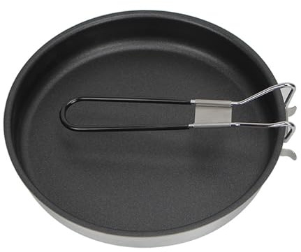 Zenlir Poêles à frire antiadhésives pliantes portables d'extérieur légères et chauffantes rapides Accessoires de cuisine en plein air