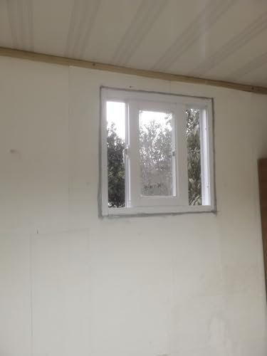 Fenster Window Kellerfenster Schiebefenster Weißes Keller-Kippfenster, Flächenbündig Montierte Kleine Horizontale Schiebefenster Für Schuppen, Sturmfenster Mit Fliegengitter(WxH 36x16in/90x40cm)