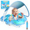 BNEHHOV Bouee Bebe avec Auvent UPF 50+ Améliorez Bouée Bébé Piscine Empêcher Le retournement Flotteur de Piscine pour Tout-Petits pour 6 à 36 Mois (Bleu)