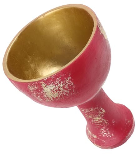Religious Resin Grail Cup Decorative Storage Chalice for Mystical Home Decor and Halloween Props Unique Artistic Design for Organizing Belongings and Collectible Figurines
