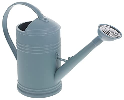 DECOMELODY Regadera de Exterior 1.8L Cabezal Rociador, Herramienta para Plantar Jardín, Plástico y Acero Inoxidable, Asa de Transporte