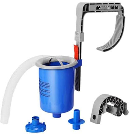 Skimmer para piscina de suelo, altura ajustable en pared, cesta extraíble flotante para piscina, skimmer