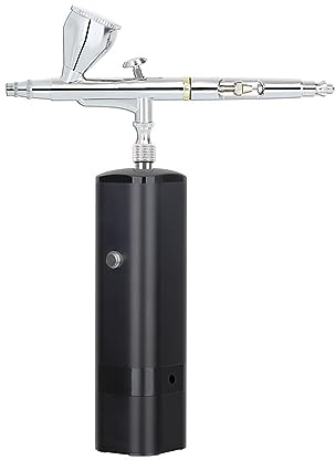 Spruzzatore, Kit for trucco ad alta pressione con compressore, sistema professionale senza fili e for pistola a spruzzo for fondotinta aerografo(A)
