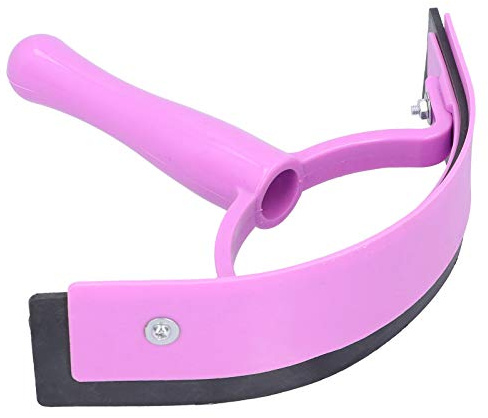 Acouto Pferdeschweiß Schaber Ergonomische Handheld Weichgriff Plastik Gummi Gummi -Reiten -Pflegewerkzeug Bequemer Zeitsparender Grip T Schweißkratzer Horse Schweiß Scherkenhöre Pflege Aidplastik
