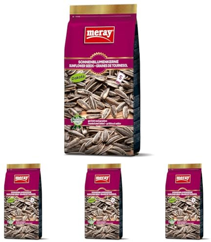 MERAY Graines de tournesol Dakota grillées et salées 250g (Lot de 4)