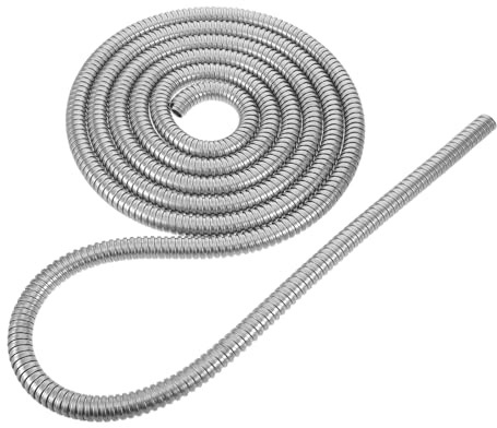 IWOWHERO Cache-Câbles Mural Flexible en Acier Inoxydable 304 Gaine Protectrice Diamètre Intérieur 16 MM Longueur 4 Mètres Dissimulation de Câbles Électriques pour Bureau et Home Cinéma