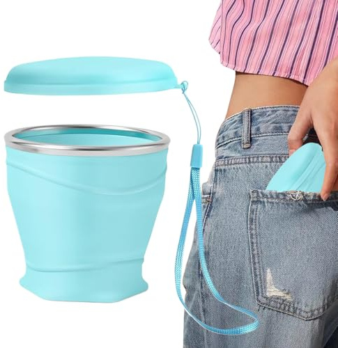 Generico Vasos plegables de 260 ml para café caliente, para camping, senderismo, viajes, mujeres, hombres, niños, familia y amigos