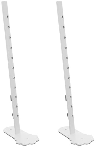 FUNNETOYU 2 St Metallhållare för Pegboard Justerbara Bordshållare för Skrivbordsorganisering och att Montera Displayfästen för Hemmakontor och Arbetsstationer