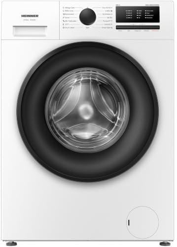 Heinner Energieklasse A Waschmaschine 6 kg Slim Frontlader (37 cm tief), 1000 U/min, Inverter Motor, 15 Programme, Steam Care, Quick 15', Kindersicherung, Weiß, HWM-HMN6010IVSMA