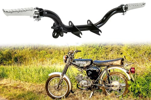 Fußrastenträger, klappbare Fußrasten mit Halteplatte Seitenständer, für Simson S50, S51, S70, S53, S83, Standardausführung