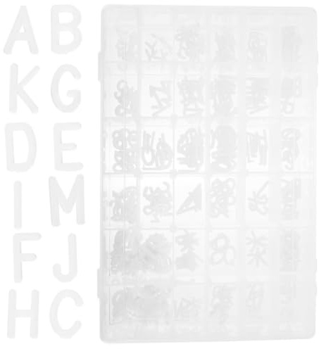 Toddmomy Lettres en Plastique pour Tableau D'affichage, 2 Sets de 340 Pièces, Utilisation Polyvalente, Résistance Casse, pour Décoration Maison et Signalisation D'événements