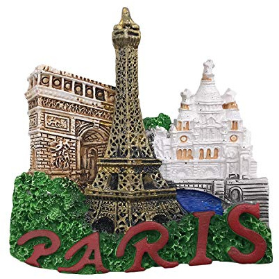 3D Eiffelturm Paris Frankreich Kühlschrank Kühlschrankmagnet Touristische Souvenirs Handarbeit Harz Handwerk Magnetische Aufkleber Küche Dekoration Reise Geschenk