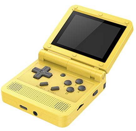 Okssud V90 Mini Handheld Retro Game Console with 2000 Built-in Games, 3.0-inch Screen, Yellow