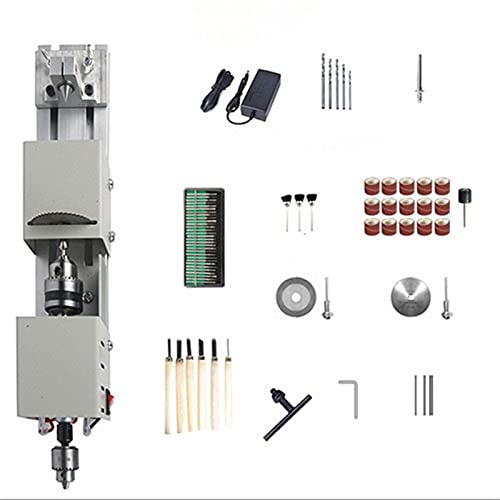 ZTBH Tour à Bois Mini Tour Machine Tools Perles Tour Miniature Machine avec Puissance, Tour de Bois de Coupe à découper Ensemble d'outils (Color : Set 2)