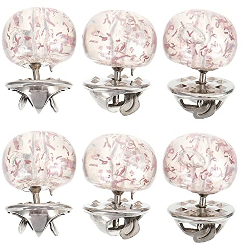 EXCEART 6Pcs Perle Bouton Broches Femmes Chemise Broche Revers Pins Sécurité Nouveauté Cover Up Boutons Corsages À Poitrine Chandail Châle Clips Pas de Boutons pour Femmes Rose