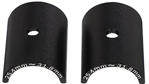INOOMP Aluminiumlegierung Fahrrad Lenkeradapter Spacer Leicht Langlebig Kompatibel Für Oversize Lenker Und Vorbau Schwarz Robust
