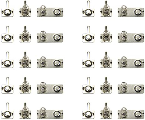 MACHSWON Lot de 3 plaques de contact à ressort de batterie en métal pour piles AAA - Pour télécommande et chargeur de batterie