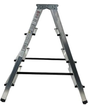 VaGo Escabeau pliable 2 x 4 marches double face