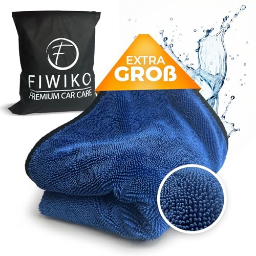 Fiwiko® Serviette de Séchage pour Voiture XXL 70 x 90 cm Ultra Absorbante 600 GSM
