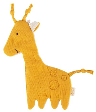 SIGIKID Knistertuch Giraffe Knistertücher gelb,Onesize,gelb | Baby Aktivspielzeug Greifling Kuscheltuch mit Raschelgeräusch - akustischer Reiz durch integrierte Knisterfolie