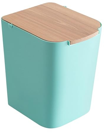 Cestino - Cestino versatile con coperchio apribile | Cestino per rifiuti portatile con coperchio apribile | Cestino per la scrivania | Coperchio apribile per bidoni della spazzatura | Cestino per