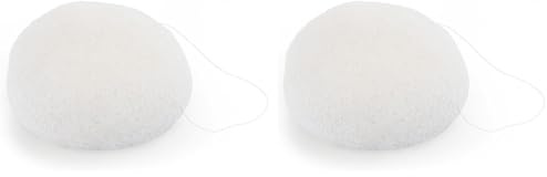 Éponge de Konjac Naturelle nettoyage en profondeur du visage (Lot de 2)