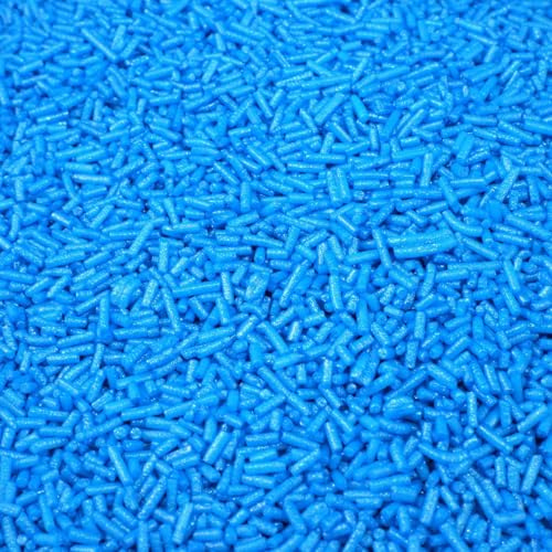 Streuselheld Jimmies Dunkel Blau 80g Zuckerstreusel | Blaue Sprinkles als kreatives Topping für Torten, essbare Deko-Streusel für Muffins, Cupcakes und Geburtstagskuchen
