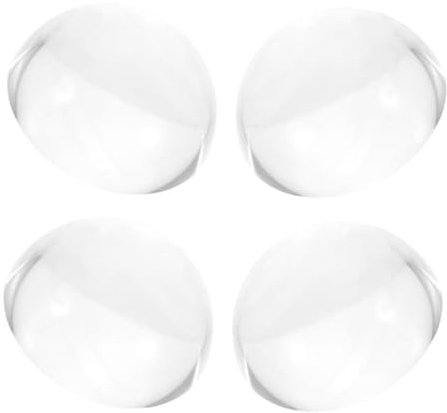 SEWOART 4pcs Heavy Glass Dome Paperweights for Sewing and Calligraphy 40mm Crystal Hemisphere Weights for Fabric Crafting Weights for Home and Office Use