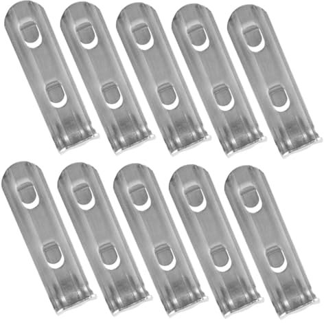 UKCOCO 10pcs Stainless Steel Hooks Fridge Storage Organiser Shelf Hooks Fridge Accessories