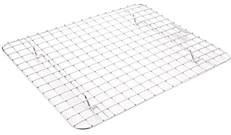 Rejilla de enfriamiento para Hornear, Apta para bandejas de un Cuarto de Hoja, de Acero Inoxidable, para Horno, Rejilla para bandejas de Hornear