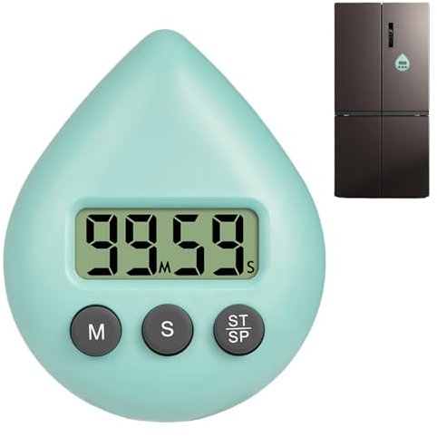Digital Shower Timer Waterproof,Water Drop Shape,D/igital Shower Clock,Shower T/imer Waterproof Suction,Magnetic Kitchen Ti/mer,Bathroom Clock Waterproof,Energy Saver Digital Timer