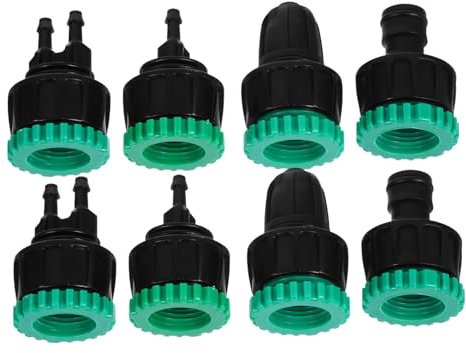 Sosoport 8stücke Tropfbewässerungshahnadapter Bewässerungsadapter Aus Tropfbewässerungsarmaturen Schnellkupplung Für Gartenschlauch Wasserhahn-gartenschlauchadapter