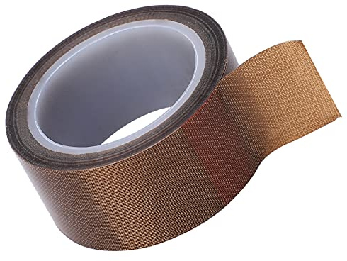 Fafeicy PTFE -Klebeband 572F Hochtemperaturfestes Kleberwalze 10 Meter Länge für Dichtungsmaschinen Vakuumversiegelungen (Dicke 0,13 * Breite 50 mm * Länge 10 m)