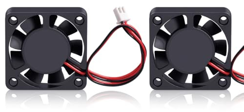 Super Print 4010 Fan DC 12V,40mm x 40mm x 10mm Dual Ball Bearing Low Noise Brushless Cooling Axial Fan for 3D Printers Extruder Hotend.(2PCS)