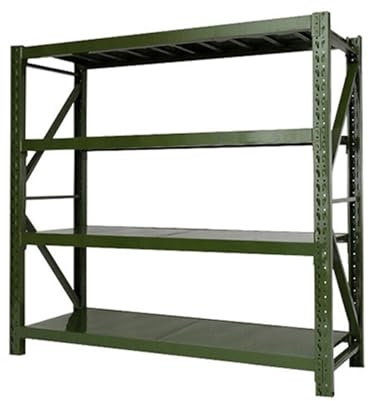 Scaffale regolabile resistente di stoccaggio dell'unità industriale della scaffalatura del garage del metallo di 4Tier per l'organizzazione della dispensa del magazzino & dell'armadio