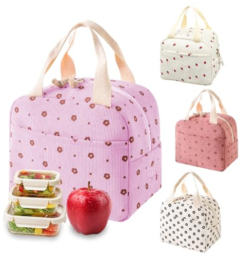 SHSMPXOY Bolsa Termica Porta Alimentos 10L, Pana Bolsa Comida Trabajo, Lunch Bag con Aislamiento, Nevera Portátil para Comida, Almuerzo, Trabajo, Viajes, Escuela y Picnic