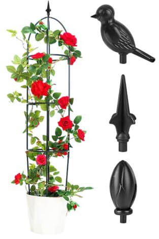 Obelisco Enrejado Rack Trepador De Verduras | Tutor Enrejado Jardín Para Jardineros Aficionados Balcón Patio Terraza Hogar Apartamento Bancal Elevado Verduras Frutas