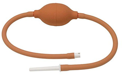 Behrend Klyso-Pumpe Klistier Einlauf Irrigator Komplett-Set, Weich-PVC, rot, Länge 85cm