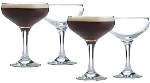 Ravenhead Entertain 4 Piece 20 CL Vintage Cocktail and Champagne Glass Saucers