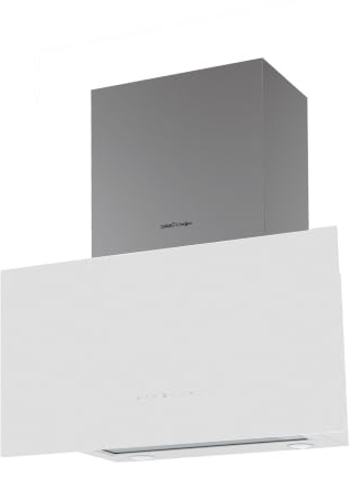 CATA Campana Extractora Decorativa Inclinada de 70 cm, 850 m³/h, 4 Velocidades 3+1 Turbo, Control Táctil, Temporizador, LED, Filtro Antivaho XL, Clase A, Cristal Blanco