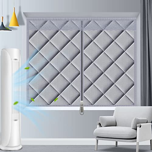Wärmeschutzvorhang Für Fenster Selbstklebend Isolier Schutz Vorhang Verdunkelungsvorhänge Winddicht Thermo Türvorhang, Winter Kälteschutz Baumwollvorhang,Ohne Bohren (WxH:60x100cm/2439in)