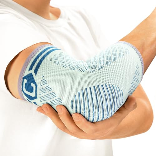 CAMBIVO Ellenbogenbandage x2, Tennisarm Bandage für Damen Herren, Kompression Bandage Ellenbogen geeignet Arthritis, Sehnenentzündung, Ellenbogenschoner für Sport, Golferarm und Tennisarm Armbandage